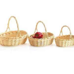 Baskets By The Case |   Light Oval Nested Willow Basket Case