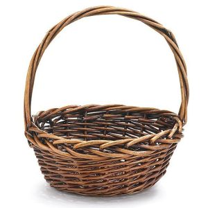 Baskets With Handles |   10" Dark Stain Willow Basket Case