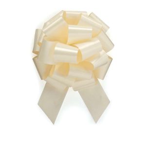 Bows |   Cream Pull Bow #9