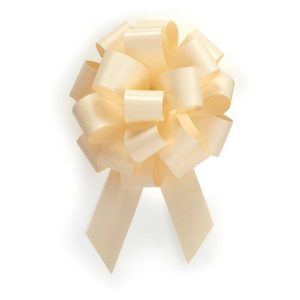 Bows |   Cream Pull Bow#5