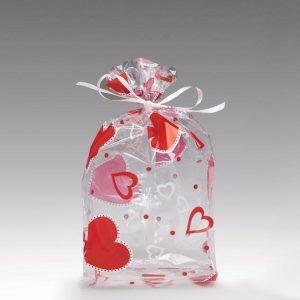 Cello Bags |   Heart To Heart Cello Bag 7"H X 3"W