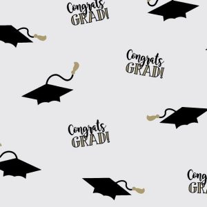 Cello Sheets |   Graduation Caps On Clear Cello Sheets