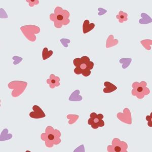 Cello Sheets |   Hearts And Flowers On Clear Cello Sheet