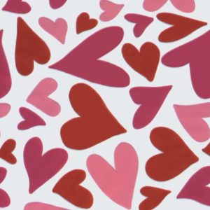 Cello Sheets |   Irregular Varied Pink/Red Heart Cello