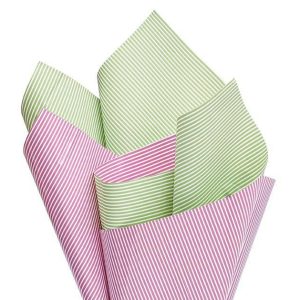 Cello Sheets |   Pink And Green Stripe Flip Sheets