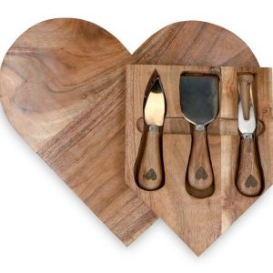 Ceramics |   Acacia Wooden Heart Shaped Cutting Board