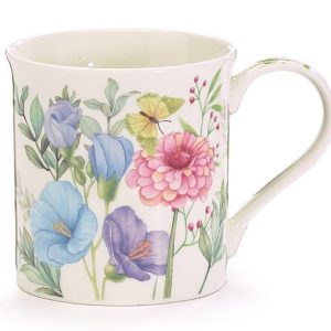 Ceramics |   Floral Mug With Cardboard Carrier