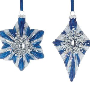 Decor |   Dark Blue Diamond And Star With Beading