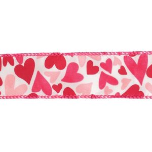 Decorative |   #9 Pink And Red Heart Ribbon