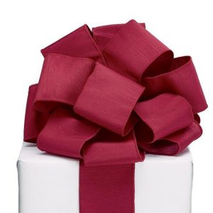 Decorative |   Ribbon #40 Red Linen Like