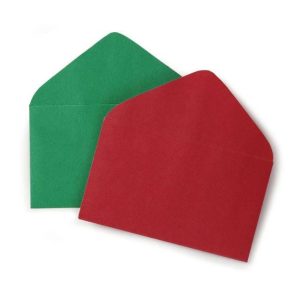 Enclosure Cards |   #63 Envelope Red Green Assortment