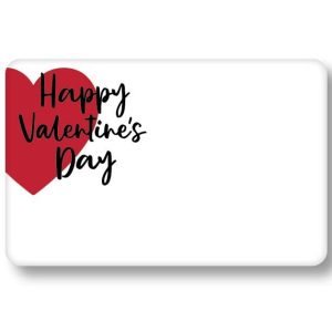 Enclosure Cards |   Enclosure Card Red Heart Valentines