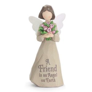 Figurines |   A Friend Is An Angel On Earth Figurine