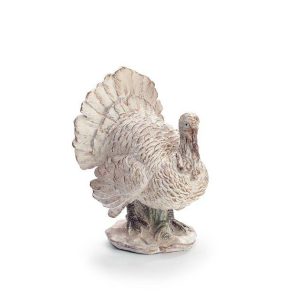 Figurines |   Distressed Cream Turkey Decor