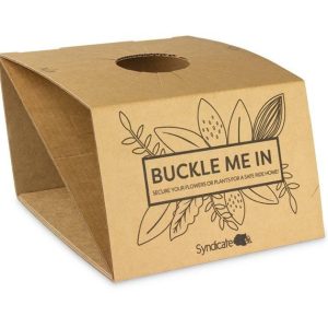 Floral Packaging |   Carrier Med Buckle Me In Vase Carrier