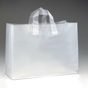 Gift Boxes & Bags |   12"H X 16"W X 6" Clear Frosted Tote