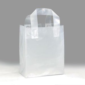 Gift Boxes & Bags |   10"H X 8"W X 4" Clear Frosted Tote Bag