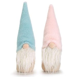 Gnomes |   Pink And Blue Pastel Hat Gnomes