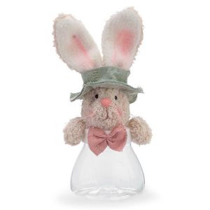 Home Accessories |   Acrylic Candy Jar With Plush Bunny Head