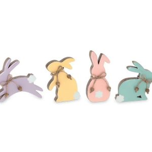 Home Accessories |   Astd Color Mango Wood Bunny Sitters