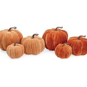 Home Accessories |   Astd Velvet Covered Pumpkin Colors