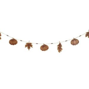 Home Accessories |   Copper Leaf Pumpkin Garland