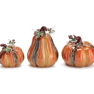 Home Accessories |   Varigated Mustard/Orange/Green Pumpkins