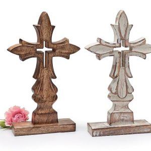 Inspirational |   Assorted Wooden Cross Shelf Sitter