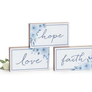 Inspirational |   Faith Hope Love Shelf Sitter Assortment