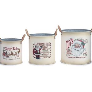 Pails |   Ol’ Saint Nick Nested Planter Set