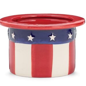 Pails |   Patriotic Hat Shape Ceramic Planter