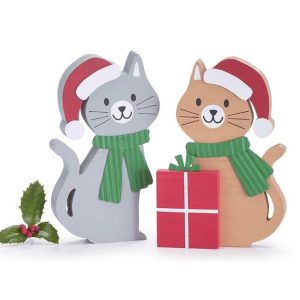 Pet Gifts |   Santa Cat Shelf Sitter Assortment