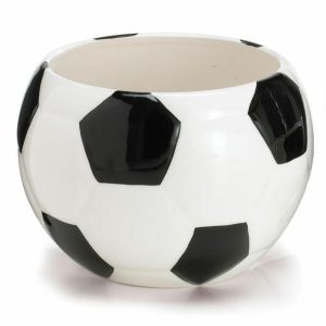 Planters |   Large Soccer Ball Ceramic Planter/Bowl