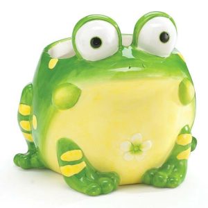 Planters |   Toby Toad Shaped Ceramic Planter