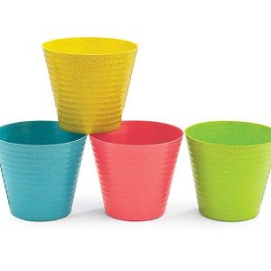 Pot Covers |   4" Bright Colors Recycled Pot Cover