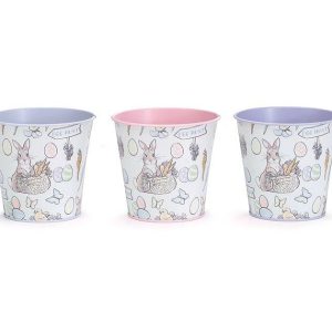 Pot Covers |   4" Easter Jamboree Tin Pot Cover