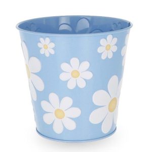 Pot Covers |   4" Embossed Daisy Pot Cover