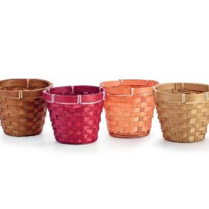 Pot Covers |   4" Fall Bamboo Pot Covers