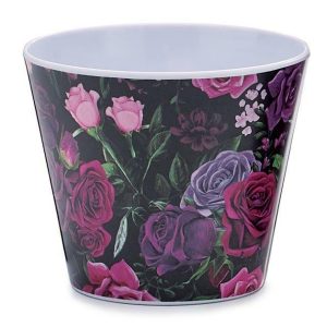 Pot Covers |   4" Romantic Rose Melamine Pot Cover