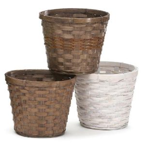 Pot Covers |   6" Bamboo Pot Cover Set