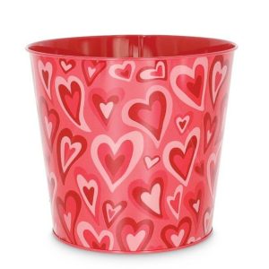 Pot Covers |   6" Pink Heart Pot Cover