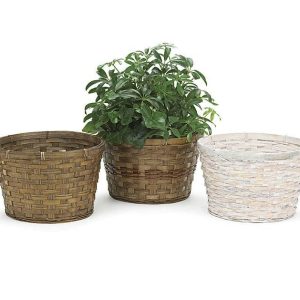 Pot Covers |   8" Bamboo Pot Cover Set