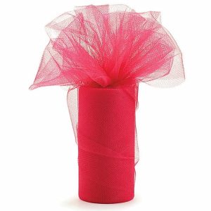 Tulle |   5 3/4"X25Yd Red Tull