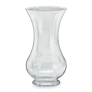 Vases |   9 3/4"H Clear Plastic Pedestal Vase