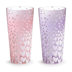 Vases |   Astd Cascading Hearts Valentine Vases