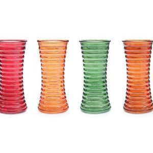 Vases |   Astd Fall Translucent Ribbed Vase