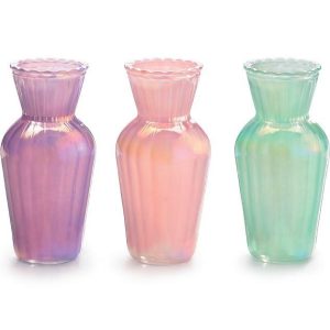 Vases |   Astd Pearlized Bud Vase