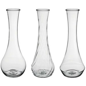 Vases |   Clear Plastic Bud Vase Assortment