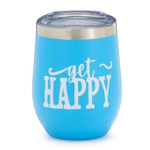 Wine Glasses & Tumblers |   Wine Tumbler Get Happy