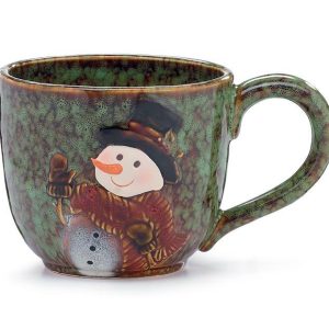 Mugs |   Snowman With Black Top Hat Soup Mug